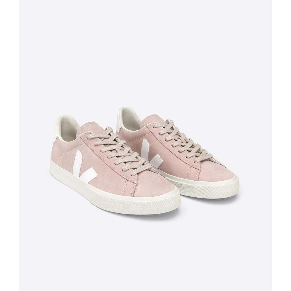 Veja CAMPO NUBUCK Low Tops Sneakers Dame Rosa | NO 599SGL